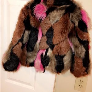 3T multicolor Imoga faux fur for toddler girl